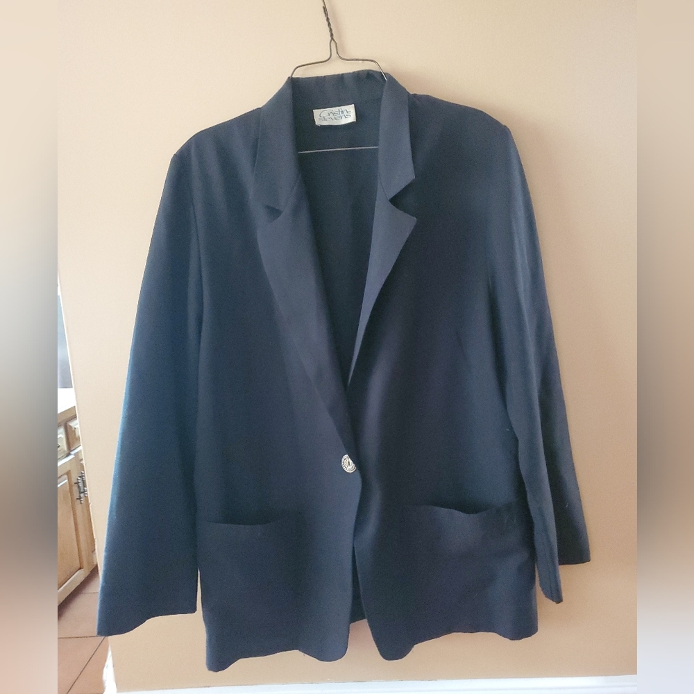 Ladies Oversized Black Blazer
